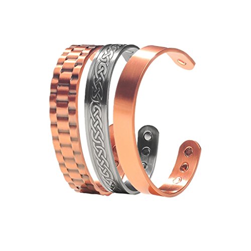 Earth Therapy, The Original Pure Copper Magnetic Healing Bracelets - Adjustable -
