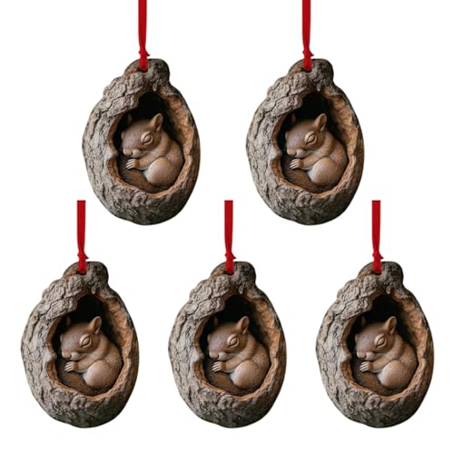 Weihnachtsdeko Tiere, Tierschmuck für Weihnachtsbaum | 2D Acryl Flach...