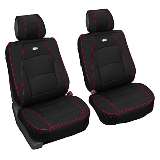 FH Group Ultra Comfort Leatherette Front Seat Cushions (Airbag Compatible)