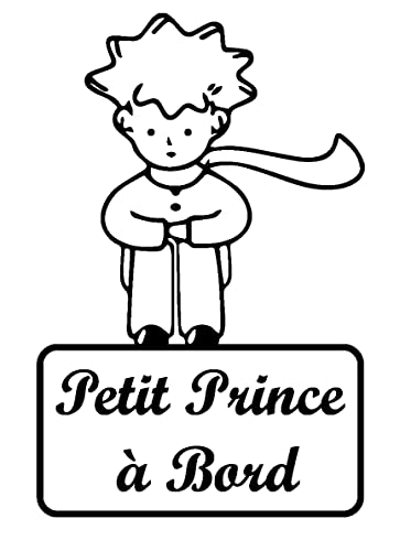 Sticker Bébé à bord Petit Prince Autocollant Couleur et taille au choix
