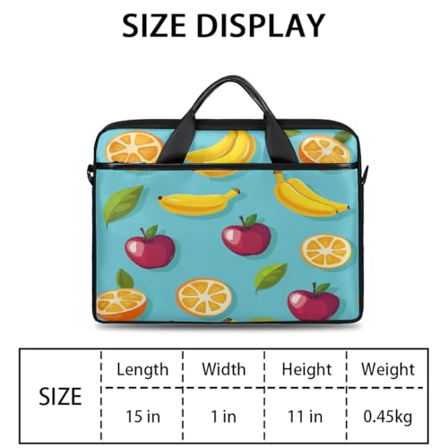 Maletín para portátil con estampado de frutas 15 pulgadas miniatura 2