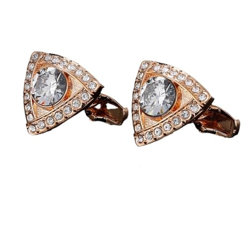 XSDIAQG パーソナライズされたジオメトリ フル ダイヤモンド ホワイト クリスタル フレンチ カフス ゴールド メンズ シャツ