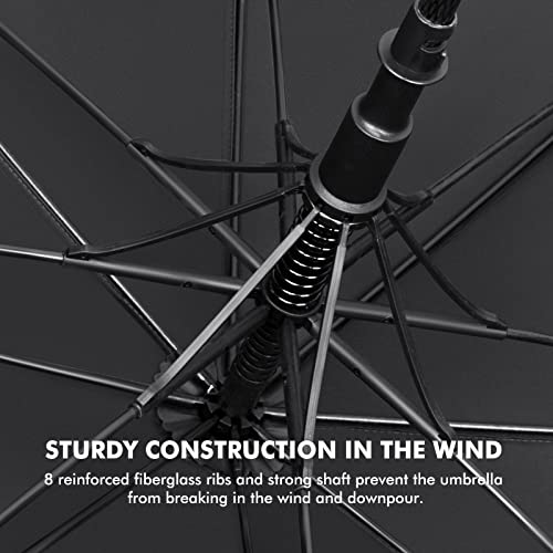 Image of NINEMAX Large Golf Umbrella Windproof Strong 54 /62 /68 Inch,Extra Big Golf Umbrellas Automatic Open Double Canopy for Gents Women