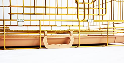 HOMEY-PET-INC-Gold-Color-Dog-Crate-with-or-Without-Floor-Grid Gold Color Dog Crate