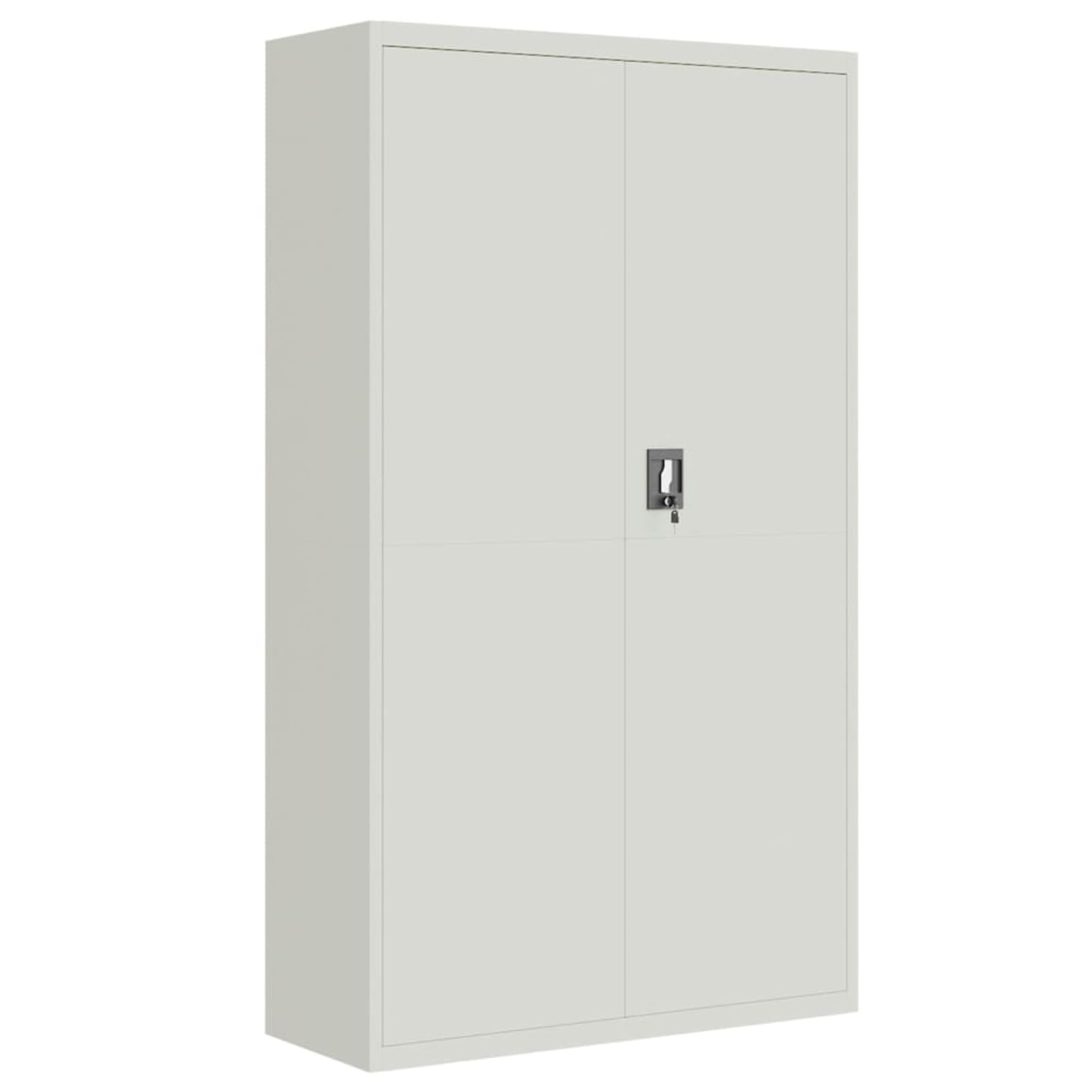 LAPOOH Armadio Classificatore Grigio Chiaro 105x40x180 cm in Acciaio,Armadi Archivio,Armadio Classificatore,Armadi da Ufficio,Schedario da Ufficio -339769