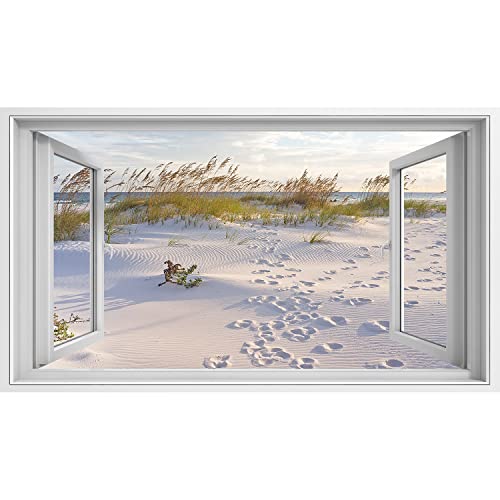 Bild auf Leinwand Fensterblick Sonnenuntergang am Strand von Pensacola in Florida Fußspuren im Sand der Sunset Landschaft Sagenhafter Effekt Wandbild Leinwandbild XCJL Bild auf Leinwand Fensterblick Sonnenuntergang am Strand von Pensacola in Florida Fußspuren im Sand der Sunset Landschaft Sagenhafter Effekt Wandbild Leinwandbild XCJL