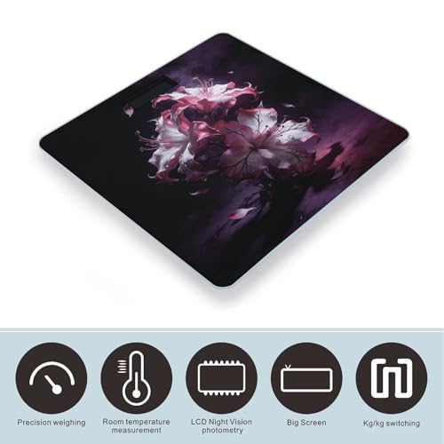 Balanza Digital Floral Dark Fantasy para Baño 400lb miniatura 3