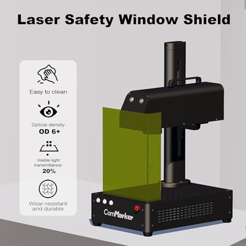 Escudo protector para grabador láser, deflector en forma de L para seguridad ocular, cubierta acrílica portátil para protección de longitud de onda de 1064 nm