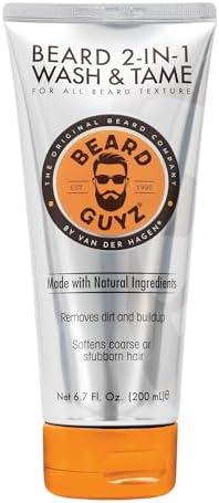 Beard Guyz 2-in-1 Beard Wash and Conditioner, Deep Cleansing Beard Shampoo for Men, Softening & Taming Formula – 6.7 oz (Pack of 1)