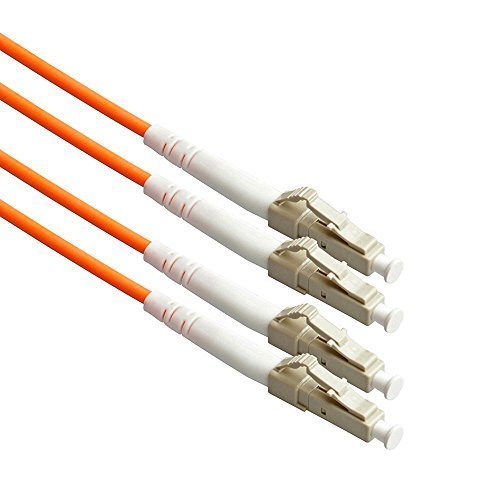TE Connectivity Plenum LC-LC 50/125 OM2 Duplex Multimode Fiber Optic Cable Assembly Orange (61M (200 ft.))