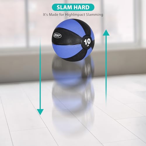 image for F2C 10 lbs Medicine Ball Workout Med Ball for Core Strength, Balance, 