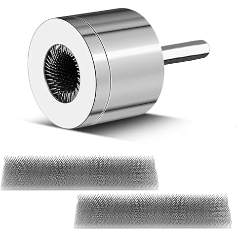 Lconvicely 1/2" Metal Copper Pipe Cleaner for Drill, Copper Tube Pipe Cleaning Brush with 2 Replaceable Metal Brushes for Power Drill, Suitable for Professional Plumbers and Industrial Purposes Cover