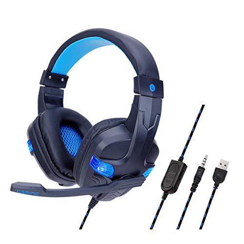 Bsowte SY860MV Head-Mounted Shining Game Headphones Laptop Gaming Headsets for Only