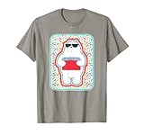 we bare bears ice bear with cooler maglietta