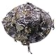 HIQIU Männer Boonie Hut Breite Krempe Dschungel Camouflage Sniper Hüte,Faltbar Herren Sonnenhut für Outdoor Tactical Jagd Camping (DE/NL/SE/PL, Alphanumerisch, Einheitsgröße, Grau Camouflage)