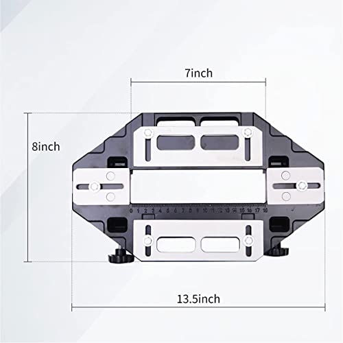 Aluminum Alloy Door Hinge Slotting Locator, Hinge Lock Accessories Installation Guide Locator,Door Hinge Jig Woodworking Hole Opener Positioning Drilling Slotter Lock Guide Plate Portable Indoor Tool 2 Aluminum Alloy Door Hinge Slotting Locator, Hinge Lock Accessories Installation Guide Locator,Door Hinge Jig Woodworking Hole Opener Positioning Drilling Slotter Lock Guide Plate Portable Indoor Tool - Image 2