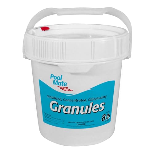Pool Mate 1-1308 Granules Swimming Pool Chlorine, 8-Pounds