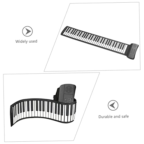 jojofuny Roll-Up avec Électronique Silicone Blanc Up pour -Touches Piano -Up Clavier Électrique Jouets Musicaux Main… - Les Beatles, Paul McCartney, John Lennon, RIngo Starr, George Harrison jojofuny Roll-Up avec Électronique Silicone Blanc Up pour -Touches Piano -Up Clavier Électrique Jouets Musicaux Main… – Image 7