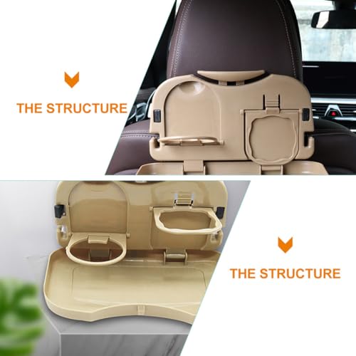 Portavasos para carro multifuncional beige 2 pcs miniatura 3