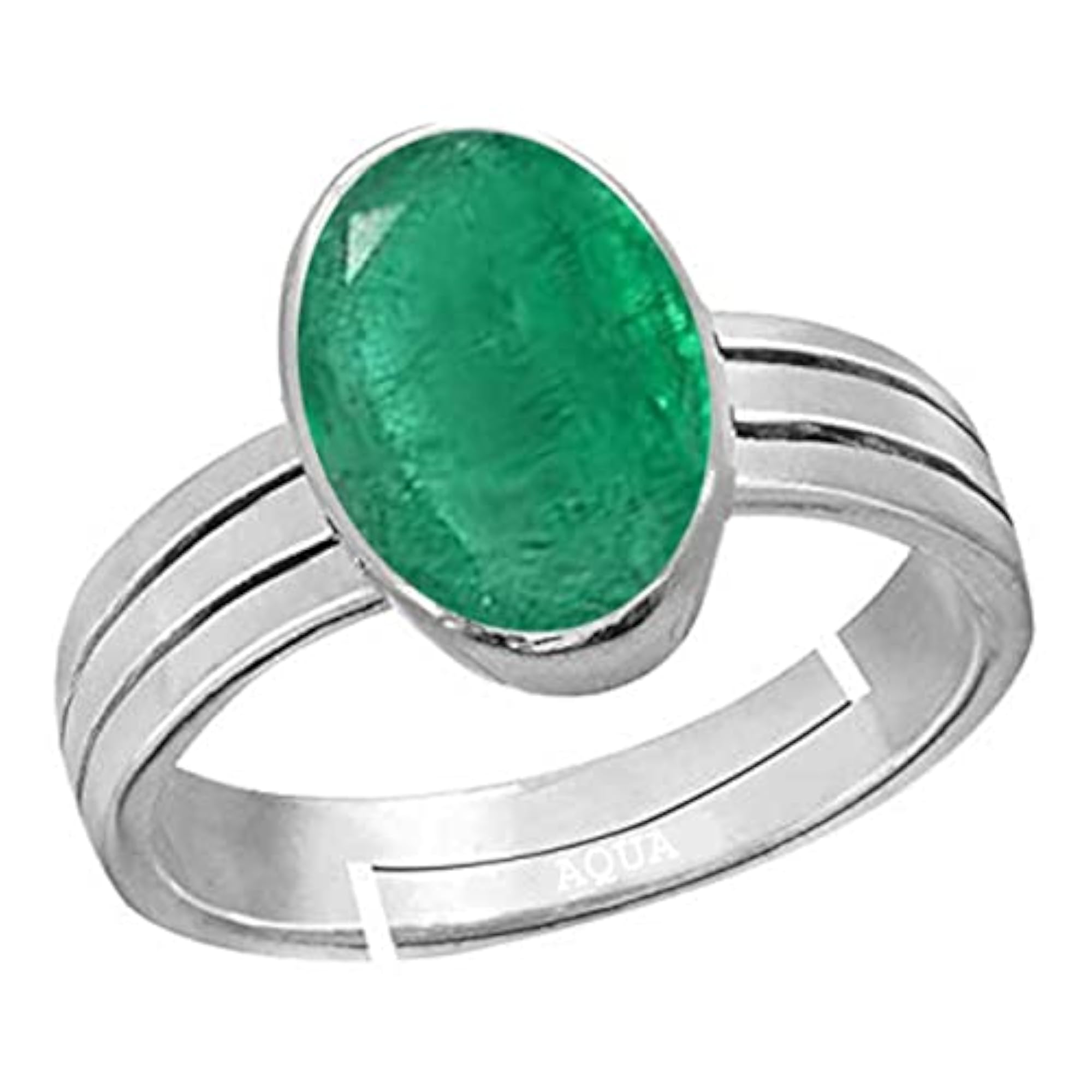 Women's Emerald 4.25 Ratti Adjustable Ring, 925 Sterling Silver