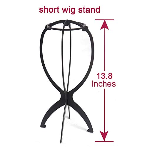 image for wiysday 3PCS Wig Holder，Wig Stand, Collapsible Wig Stand for Short W