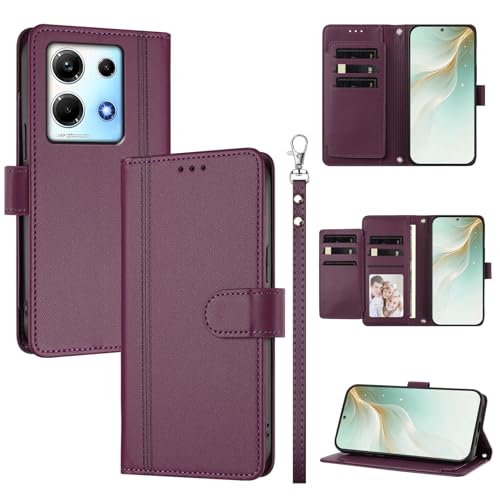 �X�}�z�P�[�X �Ή��@�� for Infinix Note 30 4G / Note 30 5G �X�}�z�P�[�X�y�E�H���b�g�f�U�C�� �f���A���J�[�h�X���b�g �L���b�V�� �t���b�v���X�^���h �����h�~�zViolet