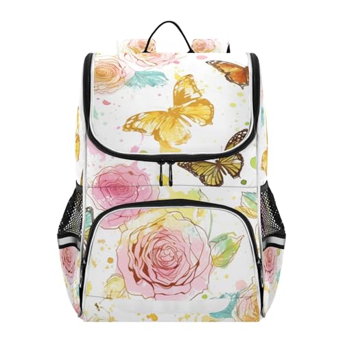 Mochila de viaje con reflectante e insectos Daisy Rose para hombres y mujeres