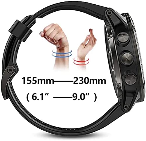 Correa de silicona de 22mm para Garmin Fenix 6 Pro y Forerunner 945 en color ágata 4