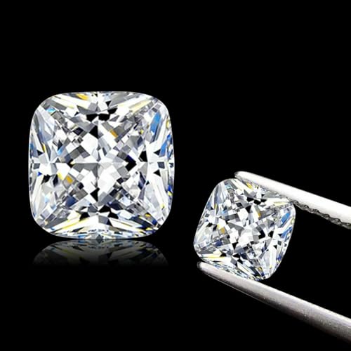 Moissanite coussin pour fabrication de bijoux bague et boucles - 3