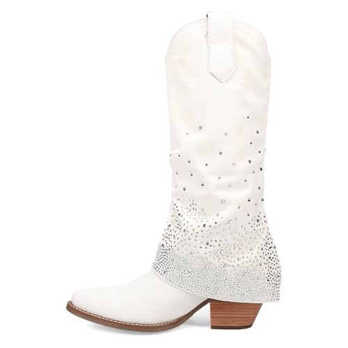 Dingo Women's Eye Candy Western Boot, White, 113