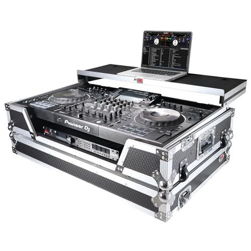 ProX XS-XDJXZWLT ATA Flight Case For Pioneer XDJ-XZ DJ Controller with Laptop Shelf 1U Rack Space and Wheels