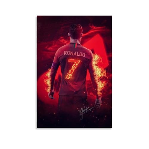 ZLTOFJ Cristiano Ronaldo - Póster artístico moderno para dormitorio familiar o oficina, 20 x 30 cm, estilo sin marco