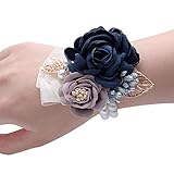 Wrist Corsage, Pack of 2 Wedding Bridal Wrist Flower Corsage Hand Flower Decor for Prom Party...