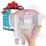 Homedics Bubble Bliss® Deluxe Footbath Gift Set – Heated Foot Spa with Invigorating Bubbles, 3...
