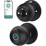 Fingerprint Door Knob Lock for Bedroom Basement Garage Office with App, Smart Knob,Biometric Thumbprint Fingerprint Door Lock, Entry Private Passage Mode 3in1 (Classic)