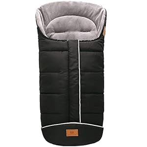Miracle Baby Universal Winter Fußsack Babyschale Schwarz