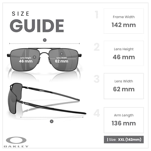 OAKLEY Gauge 8 OO4124 Rectangle Sunglasses for Men+ Bundle Accessory Leash Kit, Microfiber Pouch4