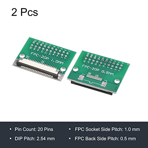 Adaptador Convertidor Meccanixity FPC FFC 20P Pack 2 miniatura 3