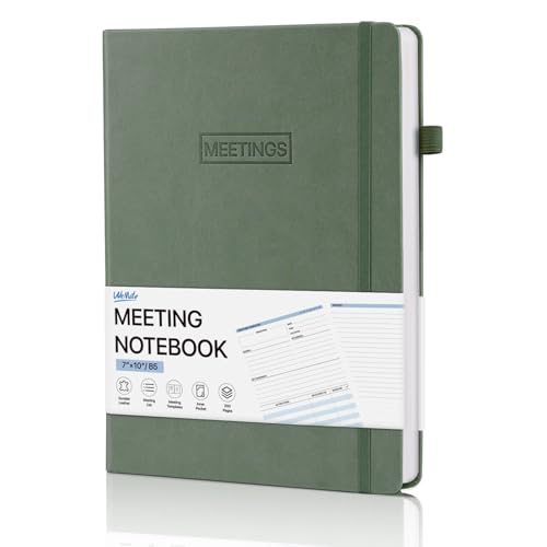 WEMATE Meeting Notebook for Work, Work Planner Notebook With...