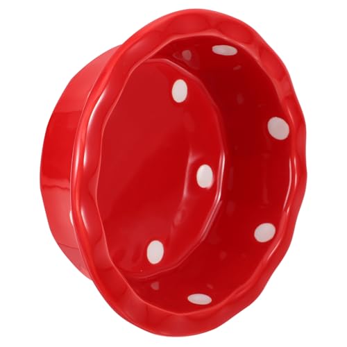 Toyvian 1pezzi Ciotola in Ceramica Per Gatti Con Motivo Natalizio Pratico Contenitore Per Cibo Per Animali Domestici Resistente e Facile Da Pulire Adatto Per Maggior Parte Degli Animali Da