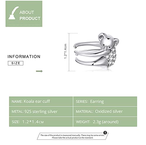 Boucles d'oreilles Koala argent 925 le cadeau idéal pour femme