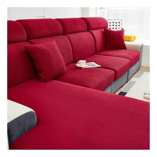 pipisweet 1 funda de sofá jacquard con patrón de sarga elástica, protector de muebles para dormitorio, oficina, sala de estar, decoración del hogar (color 12, 1 pieza más M)
