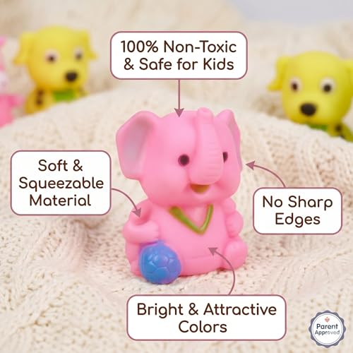 Image of Bath Squeeze Animals 723- 6pcs for Toddlers / Bath Toys for Kids for Toddlers