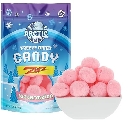 Arctic Farms Freeze Dried Candy Zotz Fizz Candies (1.75oz, Watermelon) Cover