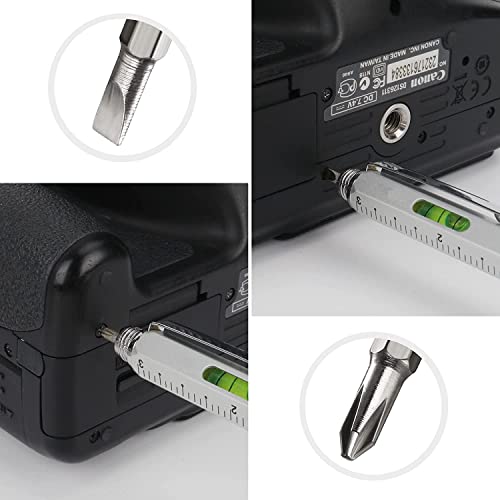 6 in 1 Multi Tool Pen Spirit Level Screwdriver Ruler DIY Gadget Men Women Gift Dad Mum Her Him