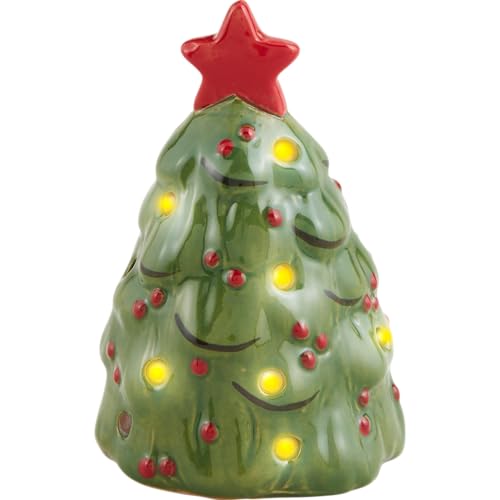 Things Remembered Ceramic Ceramic Holiday Tree Light Up Sitter for Serveware