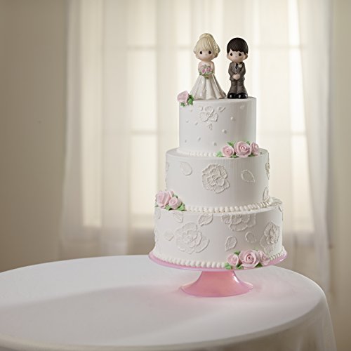 Precious Moments 172061 Perfect Couple Bride, Blonde Hair With Light Skin Tone Bisque Porcelain Wedding Figurine & Cake Topper thumb #9