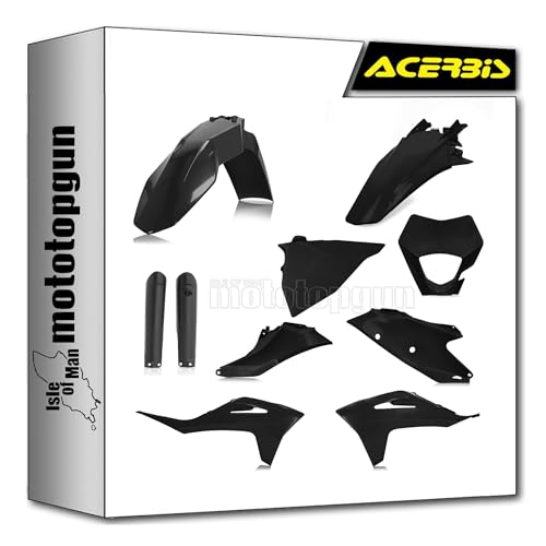 Kit cache carenage noir Acerbis 0024633.090 : roulez sur tous les terrains