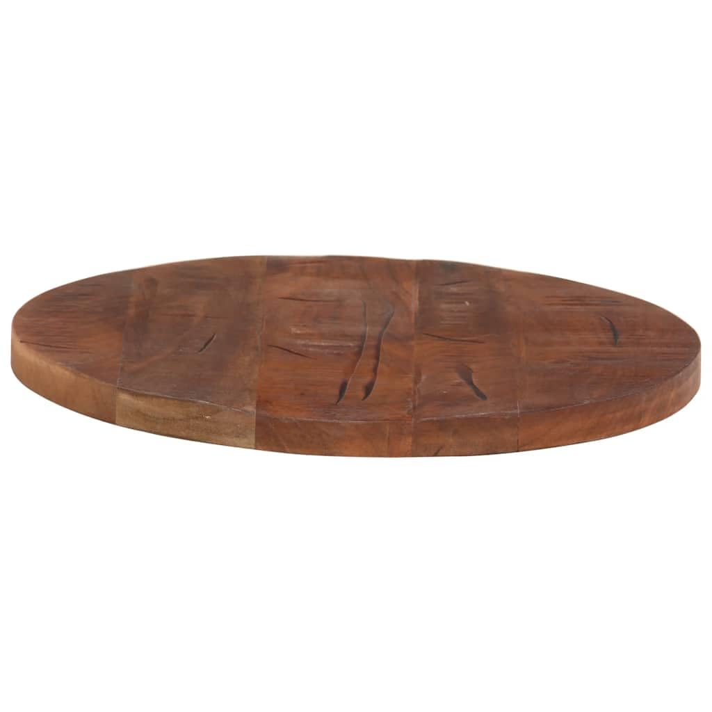 vidaXL Dessus de Table, Dessus de Table de Remplacement, Dessus de Rechange Salle à Manger, Ø 40x2,5 cm Rond Bois Massif de Récupération