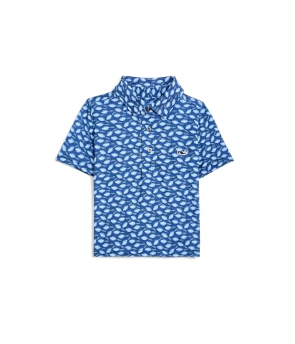 Image of vineyard vines Boys' Printed Sankaty Performance Polo, Flying Footballs, 5
